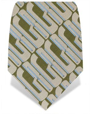 Gresham Blake Graphic Tie - Green
