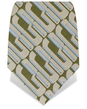 Gresham Blake Graphic Tie - Green