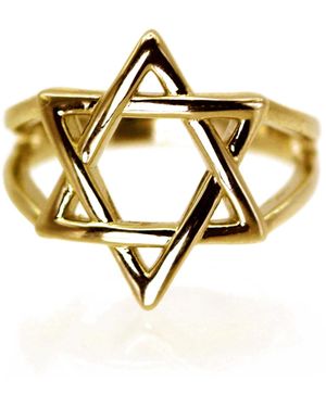VicStoneNYC Fine Jewelry Six-Pointed Star Ring - Metallic
