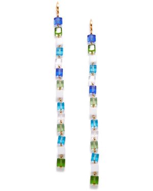 Jaredjamin Hue Building Block Drop Earrings - Blue