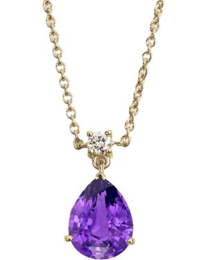 Juvetti Ori Medium Pendant Necklace - Purple