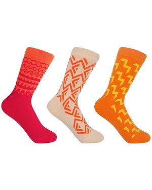 Peper Harow - Made in England Organic Socks Bundle – - Orange
