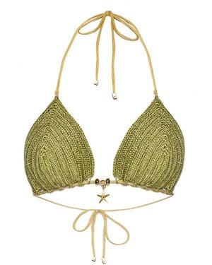Cherina Beachwear Llc Nora Top Crochet - Green