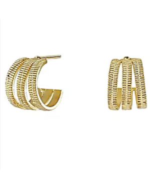 Marcia Moran Oliwia Hoop Earrings - Metallic