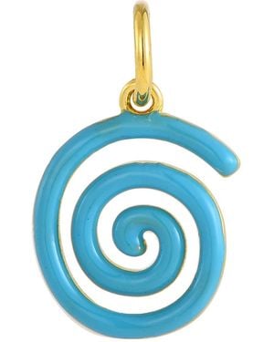 Pinnole Spiral Charm - Blue