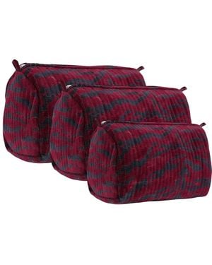 Conscious Yoga Collective The Tiger Velvet Three Piece Travel Set - Purple