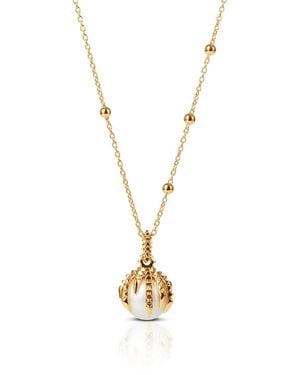 Kasun The Pearl & The Dragon – & Ivory Pearl Necklace - Metallic