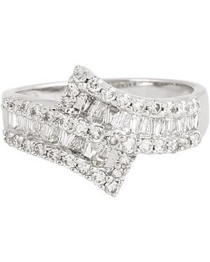 Artisan Natural Baguette Cut Diamond Band Ring - White