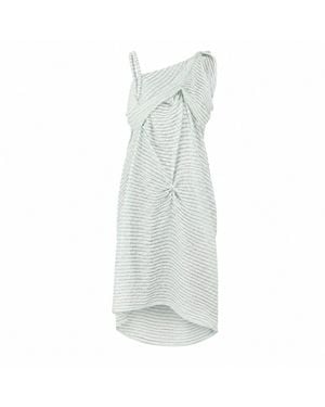 Miro Misljen Seafoam Sculpture Midi Dress - White