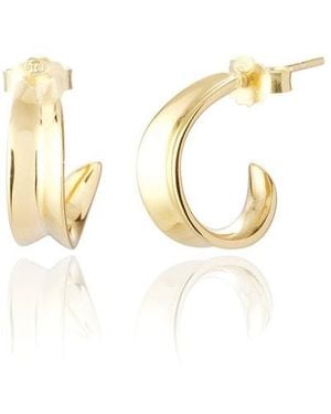 Ware Collective Curve Hoop Earrings - Metallic