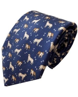 Lazyjack Press Hair Of The Dog Tie - Blue