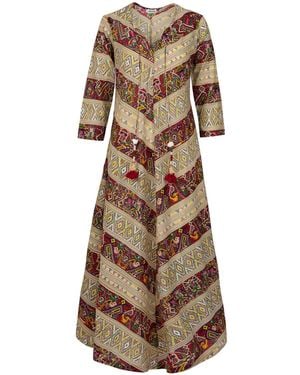 Antra Designs Peruvian Inspired Kaftan - Brown