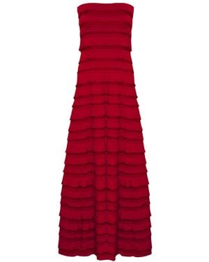 SACHA DRAKE Maddison Strapless Stretch Jersey Dress - Red