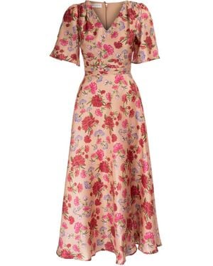 Sofia Tsereteli Classic Romance Silk Gown - Red