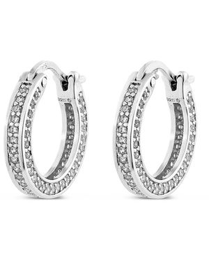 SALLY SKOUFIS Boundless Earrings With Made Cz Diamond Stimulant - White