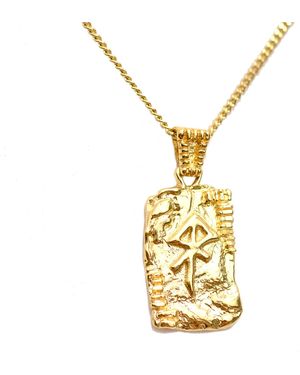 Krush Alexia Courage Pendant Necklace - Metallic