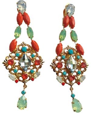 Laura Gray Coral Chandelier Earrings - Multicolour