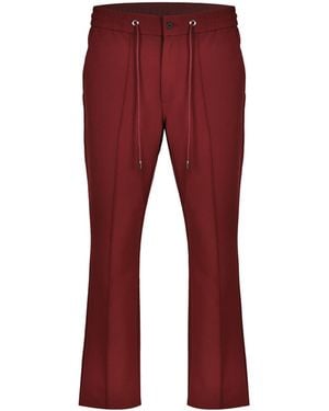 DAVID WEJ Ashford Relaxed Loose Fit Drawstring Trouser - Red