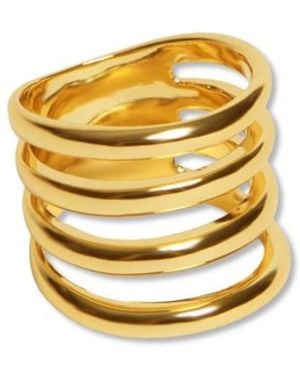 Argento Vivo Elvie Ring - Metallic