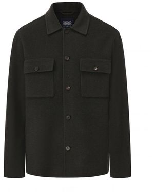 Guards London Oliver Blind-Seam Overshirt - Black