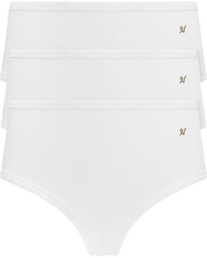 Nudea The Organic Cotton Midi Brief Three Pack - White