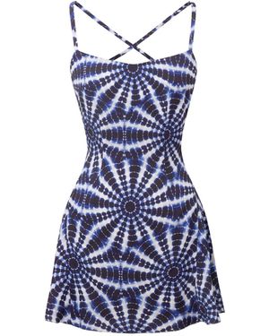 Sanctumum Santorini Mini Summer Dress - Blue