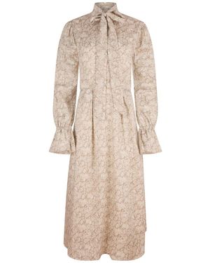 NUMBAT Margot Cotton Bow Midi Dress - Natural