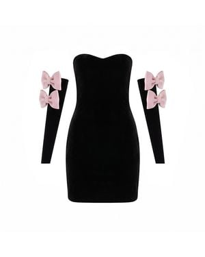 Nur Karaata Champagne Muse Dress - Black