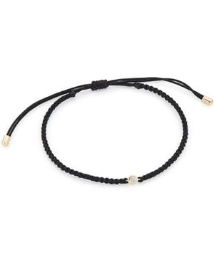 Zohreh Diamond Solitaire Friendship Bracelet 9K - Metallic