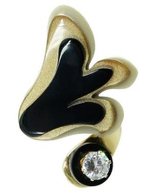 Gissa Bicalho Ring Rosebush - Black