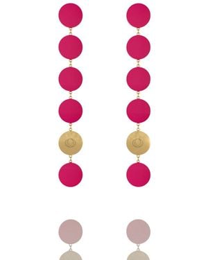 THE ROSE Neon One Drops Pendant Earrings - Pink