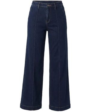 Adrift Clothing Adrift Denim Wide Leg Jeans - Blue
