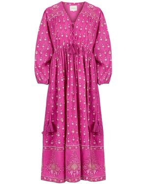 Dilli Grey Fifi Boho Midaxi Dress - Pink