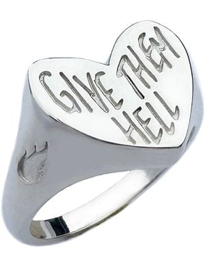 LITZI The Give Them Hell Ring - White