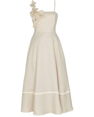 By Felizia Neutrals Oralia Fleur Dress - White