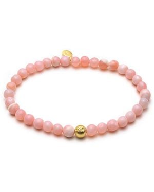With Love Darling Infinity Opal Bead Bracelet - Pink