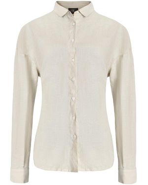 OW Collection Neutrals Luma Linen Shirt - White