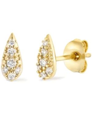 Dinny Hall Pear Drop Pave Lab-Grown Diamond Studs - Metallic