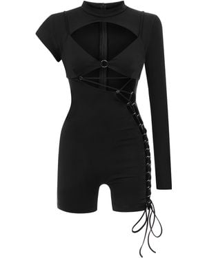 Khéla the Label ' Vengeance Playsuit - Black