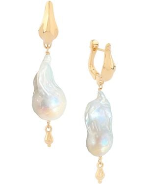 Astor & Orion Naya Baroque Pearl Earrings - Metallic