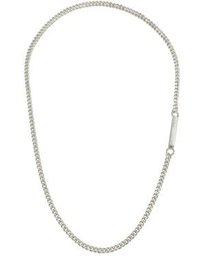 Kevin Thorne Jewellery Monolith Necklace- Curb Thin - Metallic