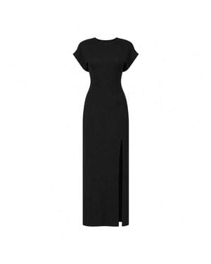 Elamins Maxi Slit Dress - Black