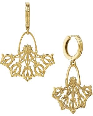 Astor & Orion Daphne Art Nouveau Dangle Earrings - Metallic