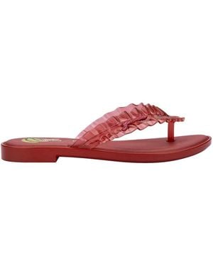 Melissa Flip Flop Slim X Ganni - Red
