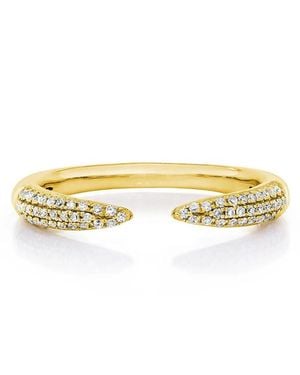 Aaria London Claw Ring - Metallic