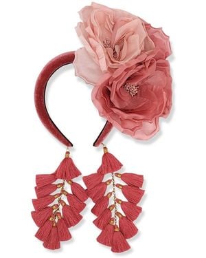 Julia Clancey Chacha Bloom Headband - Red