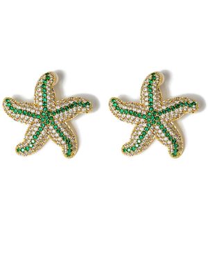 Kybele Studio Starfish Earrings - Green