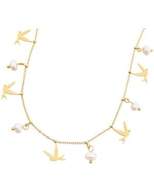 Starfish Project Wings Of Hope Pearl Necklace - Metallic