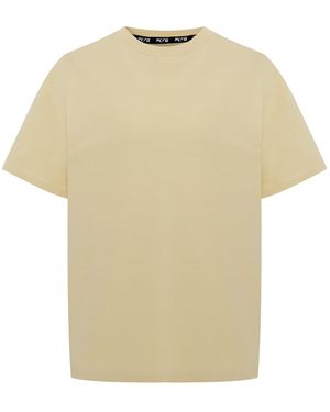 Pcfg Neutrals Destroyed Logo Tee - Natural