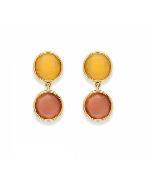 Hye Jane Jewelry Neutrals Terra Cotta Parsons Drop Earrings - Orange